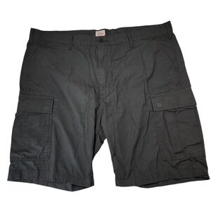 Levis Cargo Shorts 46 Men Black Ripstop Utility Streetwear Skater Grunge 10" 24"